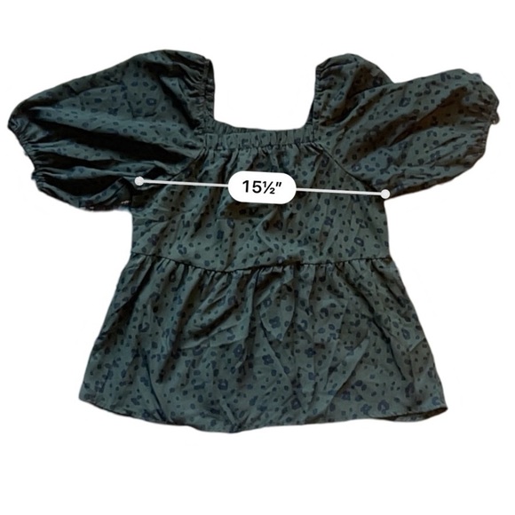 Bobae Puff Sleeve Tiered Blouse - S - Picture 7 of 7